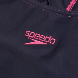 HyperBoom Racerback-Badeanzug für Damen Marineblau/Pink