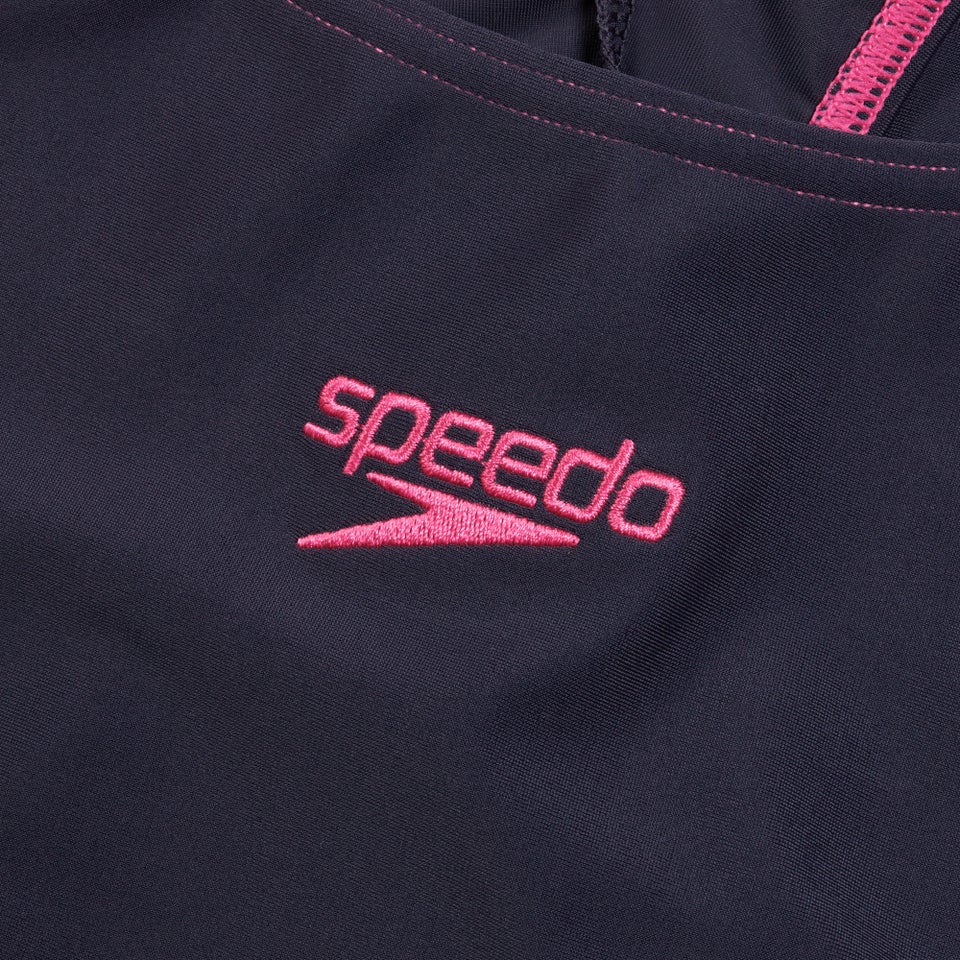 HyperBoom Racerback-Badeanzug für Damen Marineblau/Pink