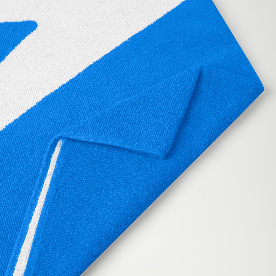 Speedo Logo Towel Blue/White