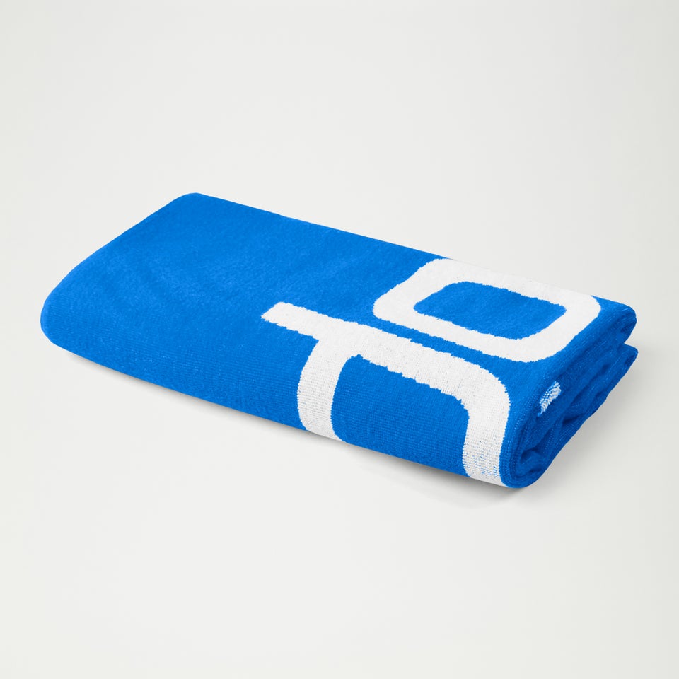 Speedo Logo Towel Blue/White
