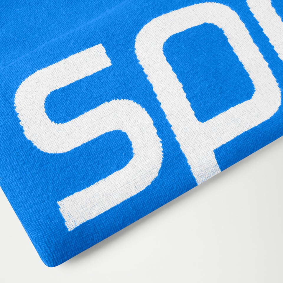Speedo Logo Towel Blue/White