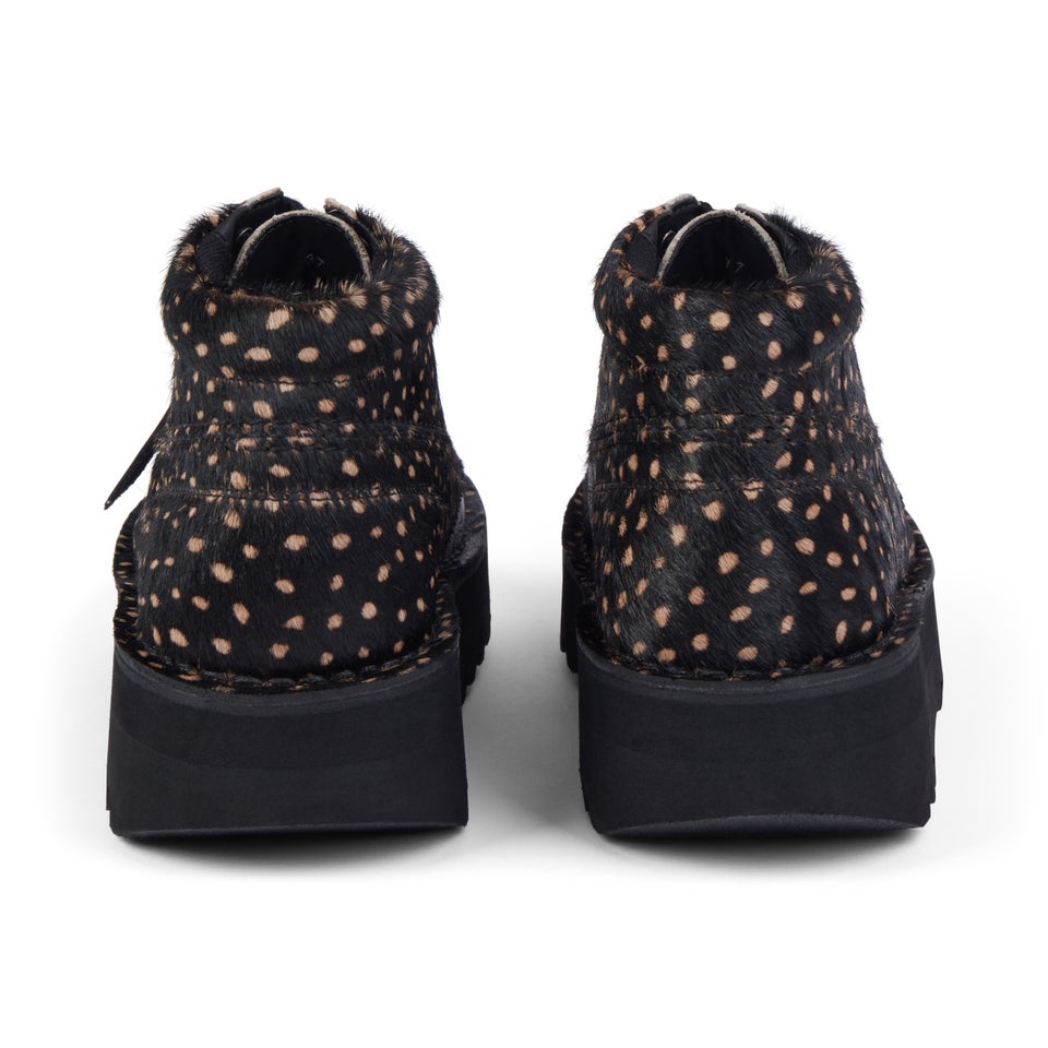 Adult Unisex Kick Hi Stack Spot Leather Black