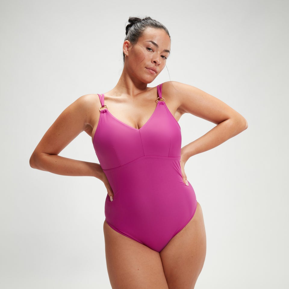 Women's Shaping Strappy One Piece Pink