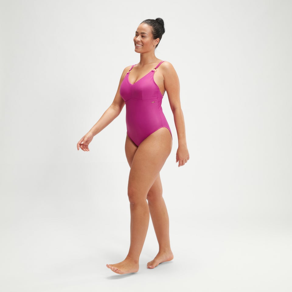 Women's Shaping Strappy One Piece Pink