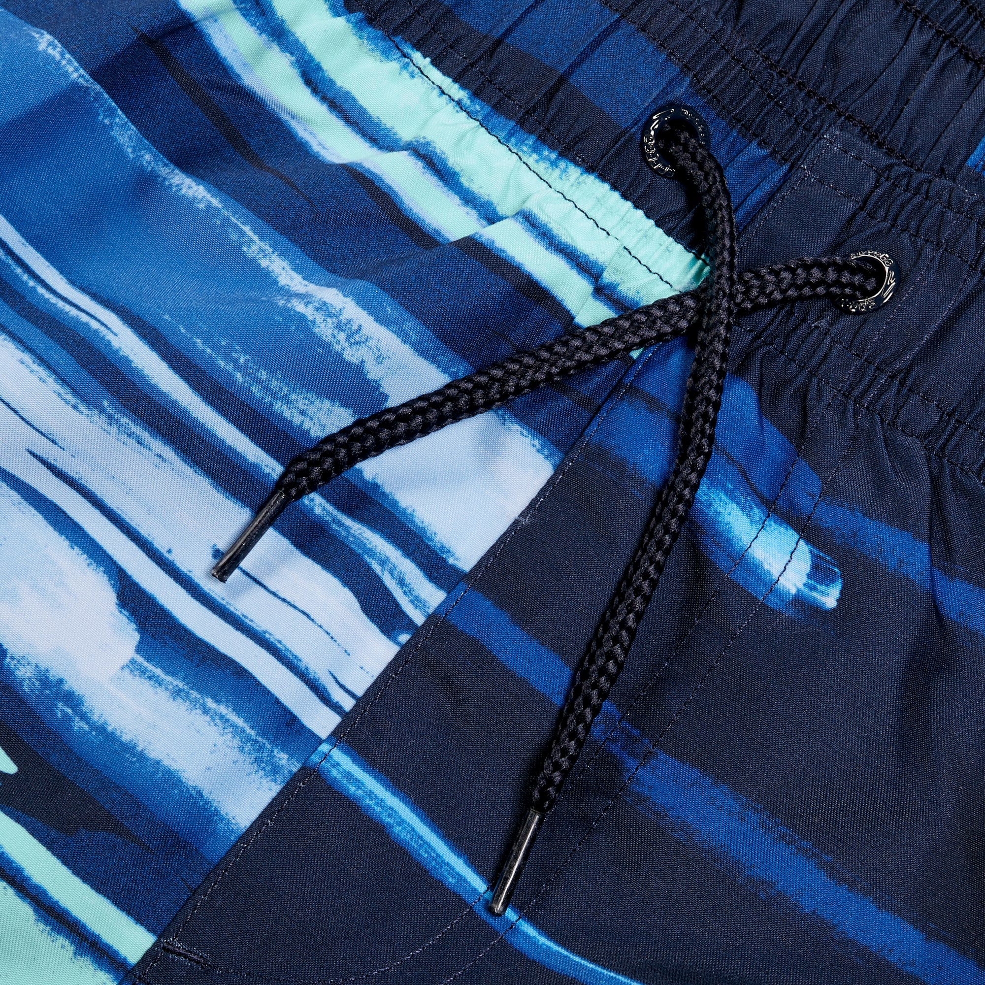 Men's Digital Printed Leisure 14" Swim Shorts Blue