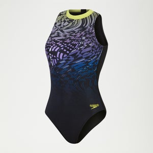 Women's Printed Hydrasuit Black/Yellow