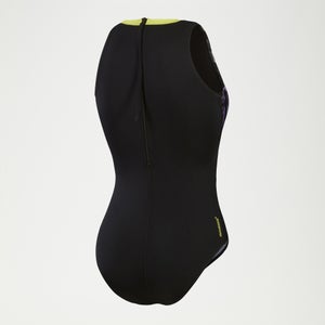Women's Printed Hydrasuit Black/Yellow