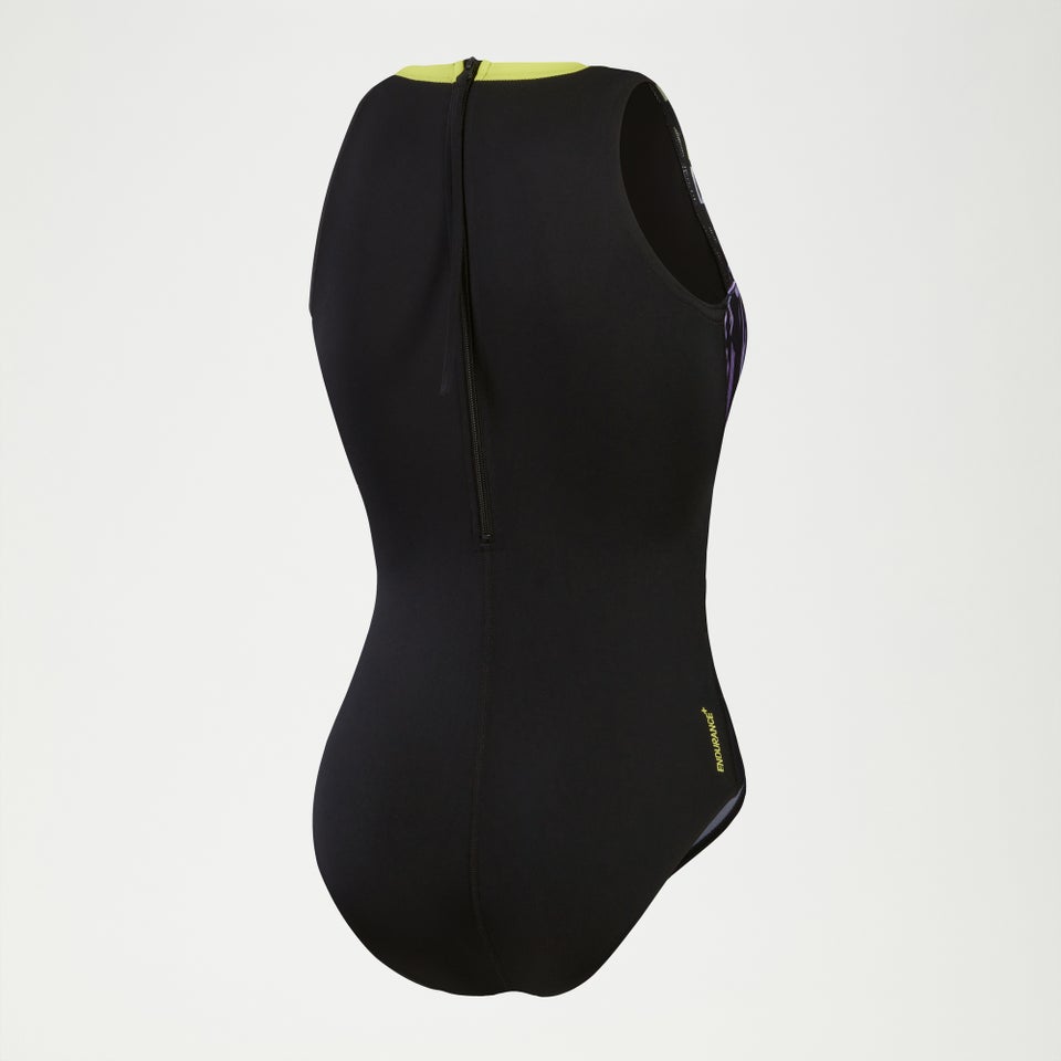 Combinaison Femme Hydrasuit imprimée noir/jaune