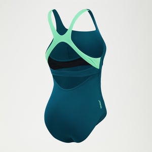 Maillot de bain Femme Flex Band avec soutien-gorge de bain bleu sarcelle/vert
