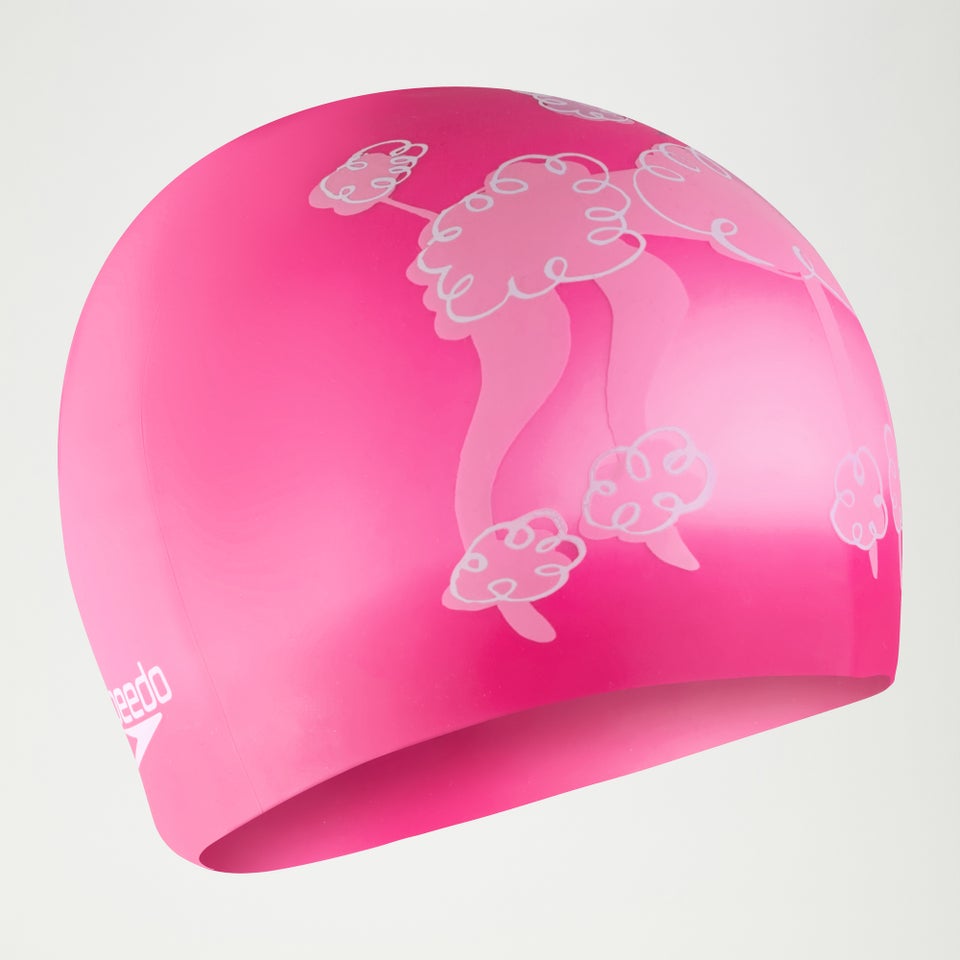 Junior Printed Silicone Cap Pink
