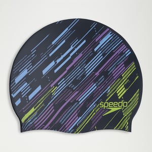 Adult Reversible Moulded Silicone Cap Black/Blue