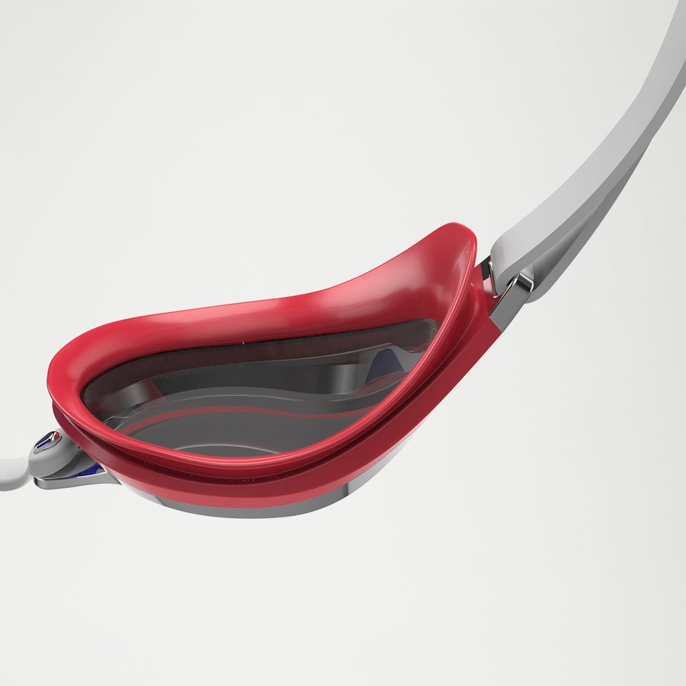 Fastskin Speedsocket 2 Verspiegelte Schwimmbrille für Erwachsene Weiß/Rot/Blau