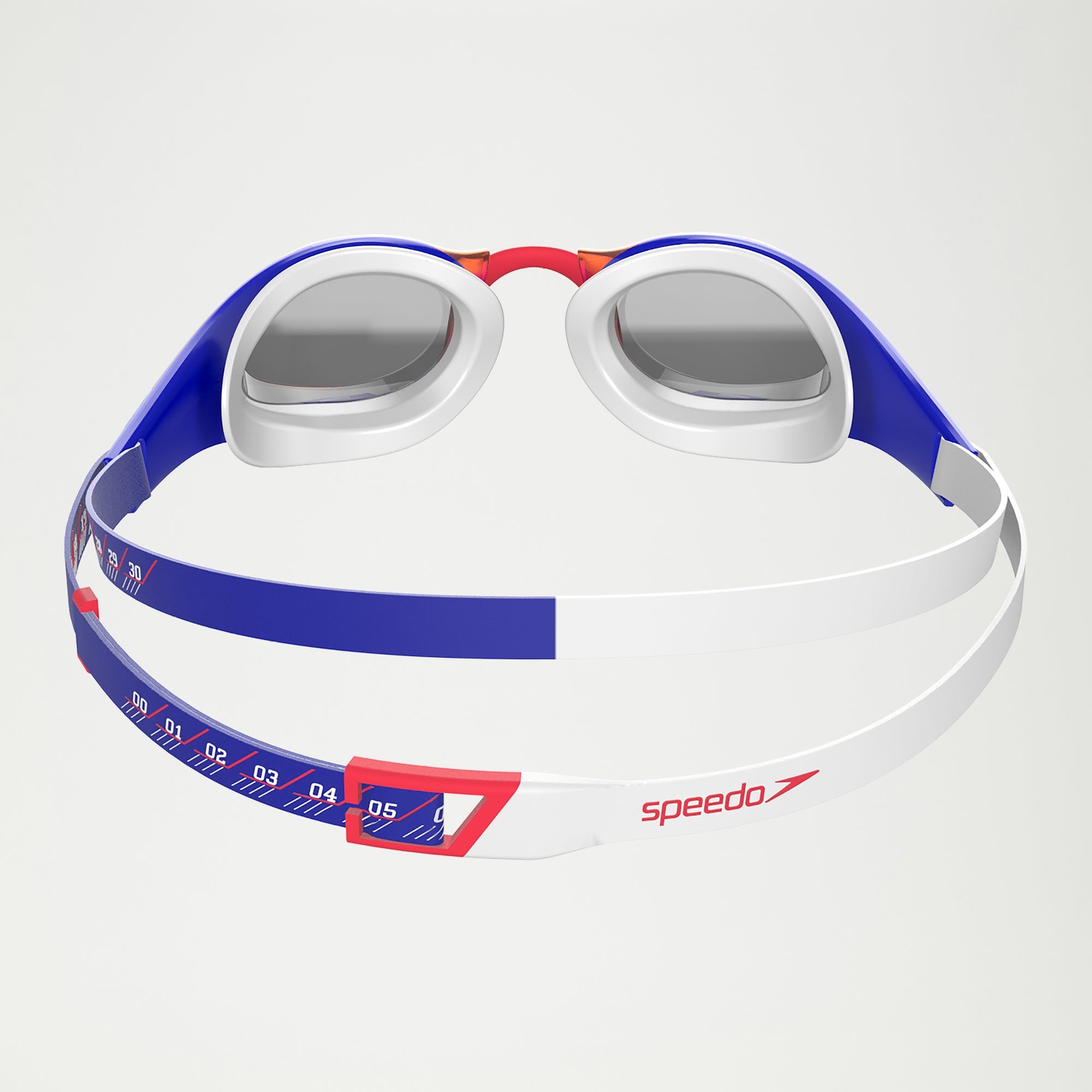 Adult Fastskin Pure Focus Mirror Goggles Red/Blue | Speedo UK