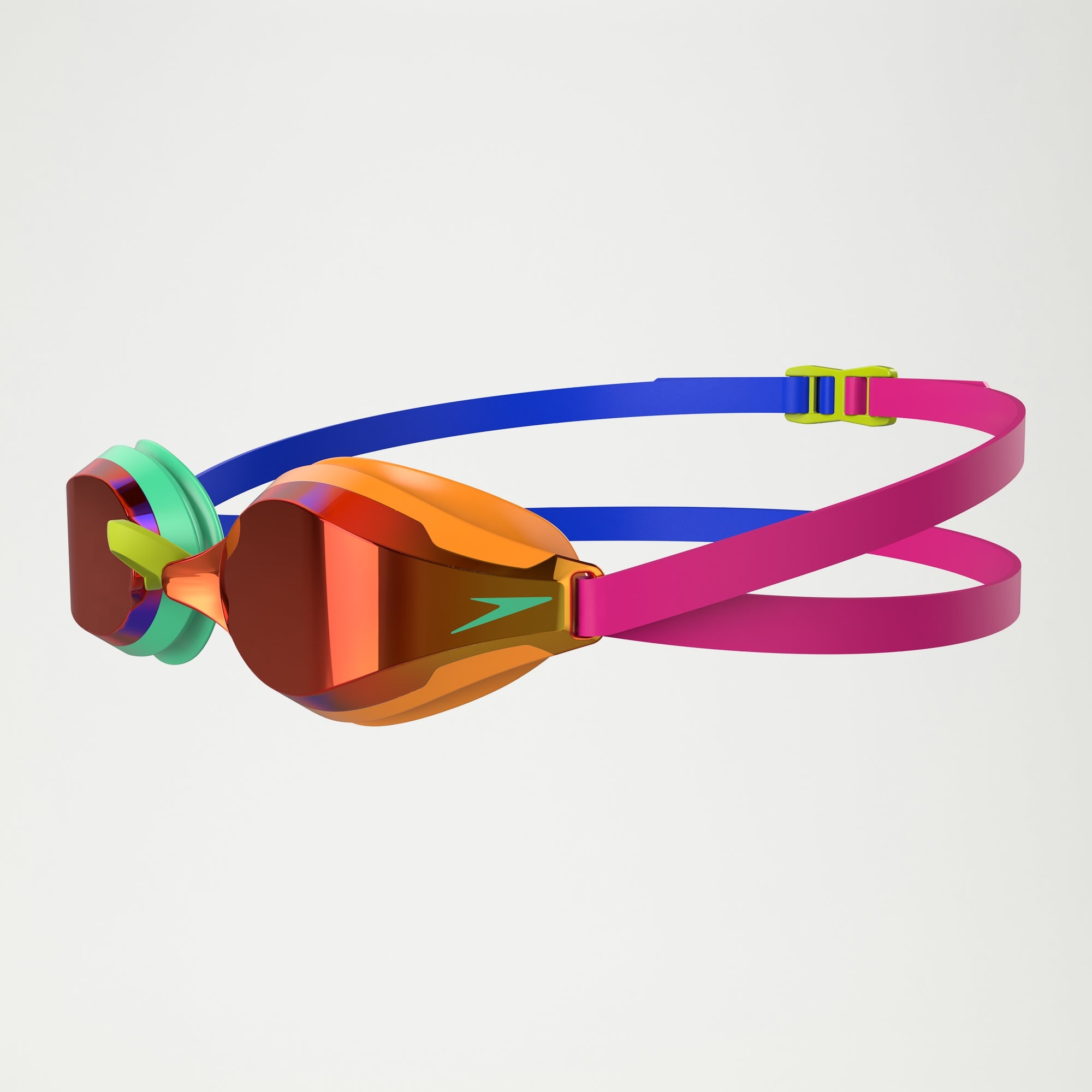 Adult Fastskin Speed Socket 2.0 Mirrored Goggles Green/Orange