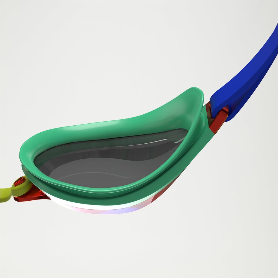 Lunettes de natation Adulte Fastskin Speedosocket 2 effet miroir vert/orange/bleu