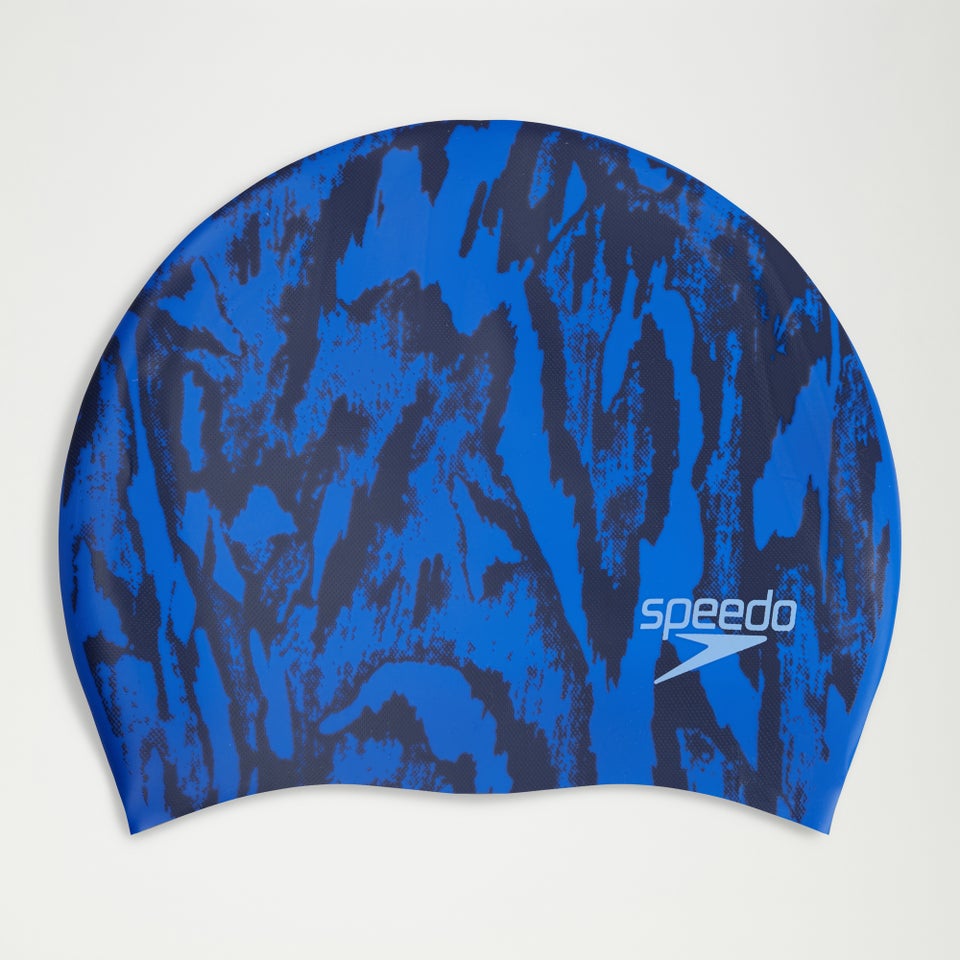 Adult Long Hair Printed Cap Blue