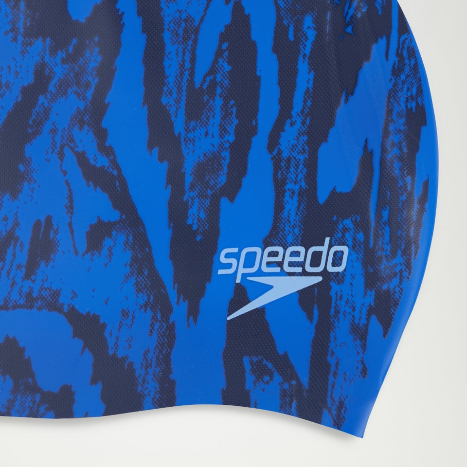 Adult Long Hair Printed Cap Blue