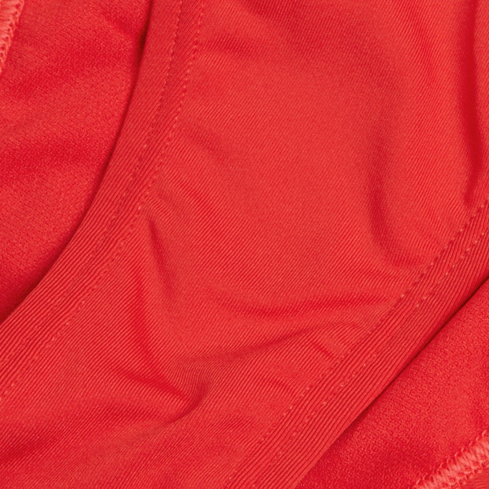 Women's FLU3NTE Solid Scoop Bikini Bottom Red