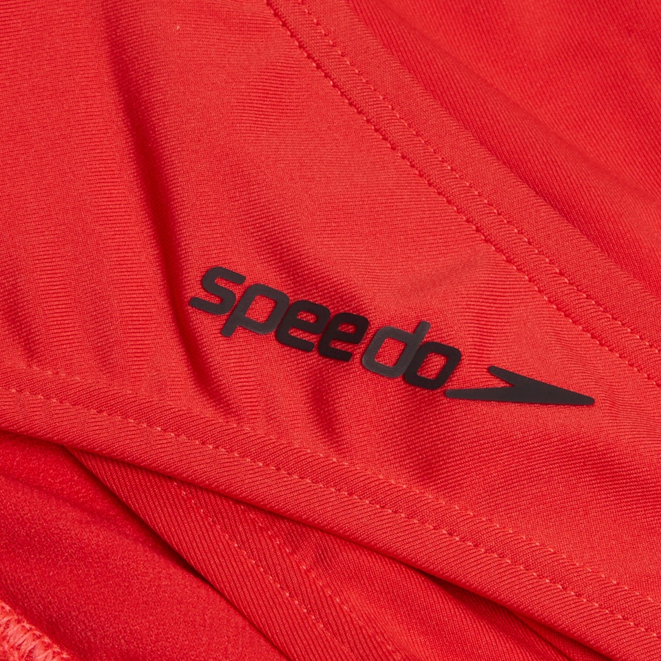 Women's FLU3NTE Solid Scoop Bikini Bottom Red