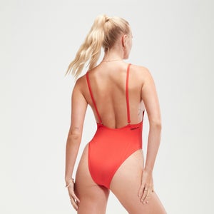 Women's FLU3NTE Solid Convertible One Piece Red