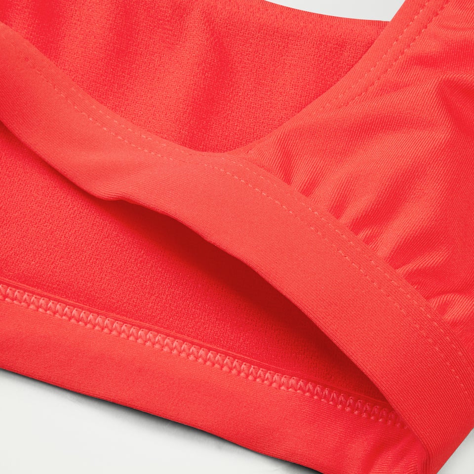 Haut de bikini FLU3NTE convertible uni rouge