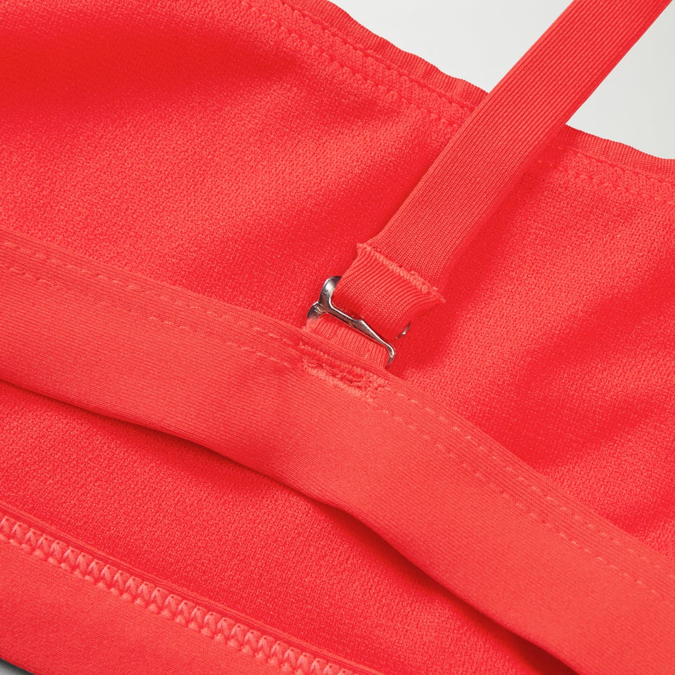 Haut de bikini FLU3NTE convertible uni rouge