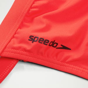 FLU3NTE Solid Convertible Bikini Top Red