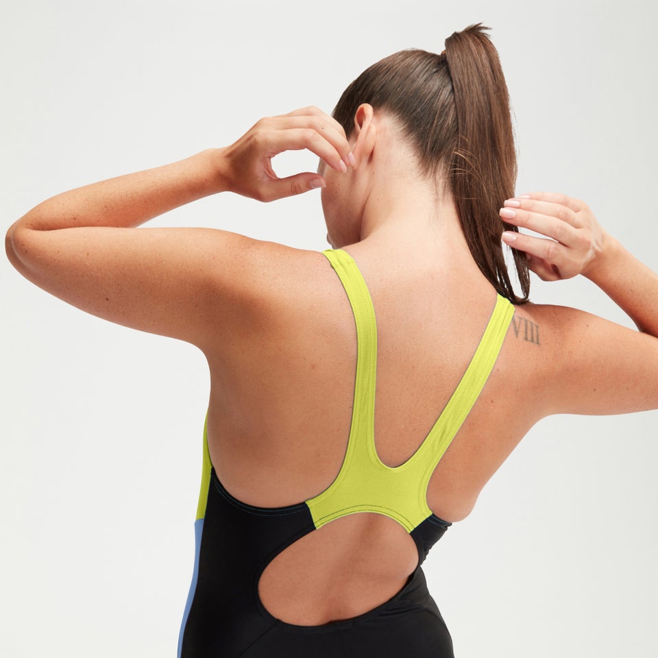 Muscleback Colourblock Femme noir/jaune