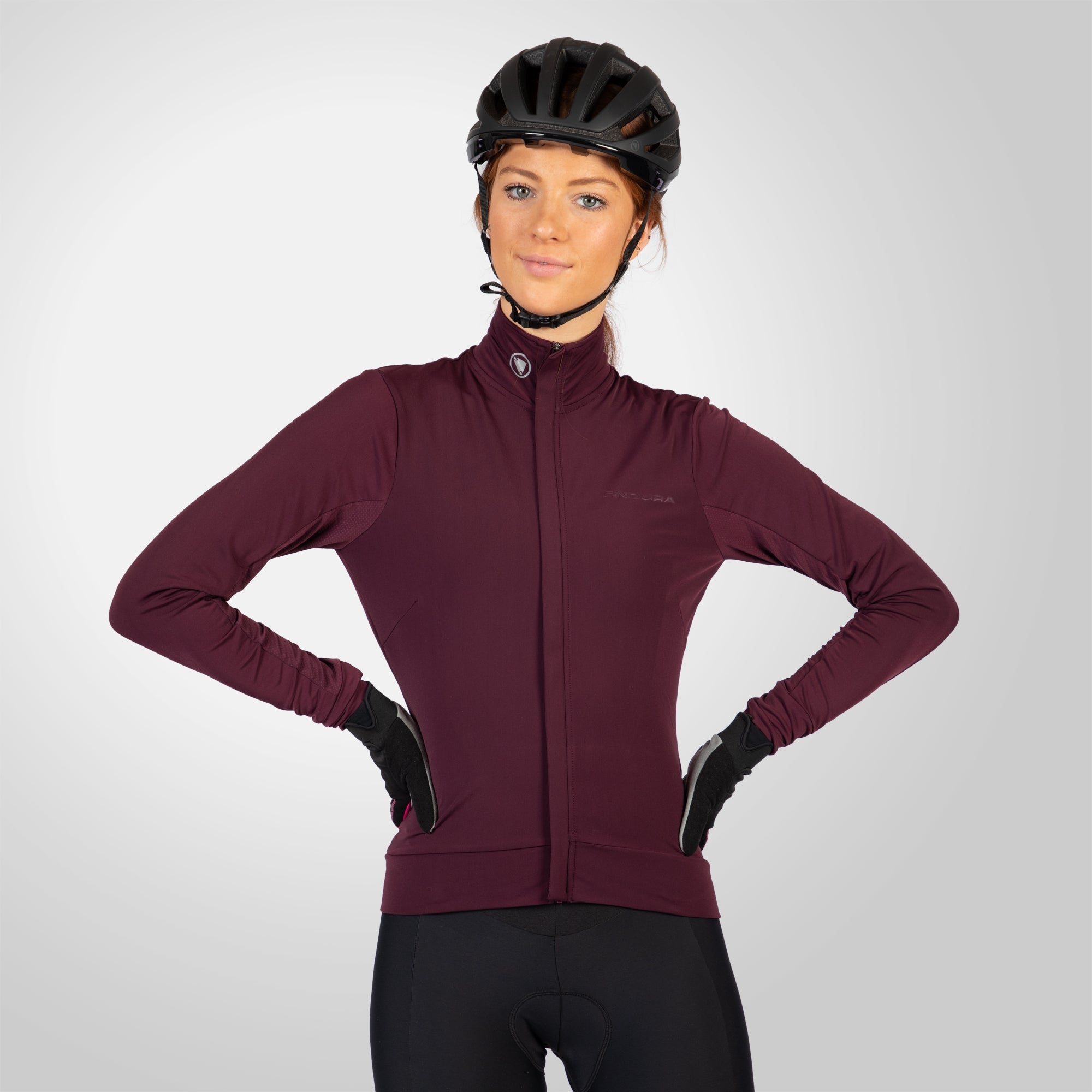 イタリアのアウェイジャージ Women's Xtract Roubaix L/S Jersey - Aubergine | Endura UK