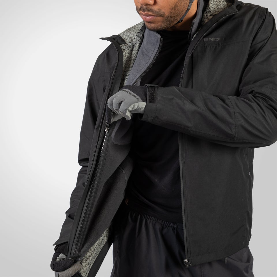 Men's Hummvee PrimaLoft® 3-In-1 Waterproof Jacket - Black