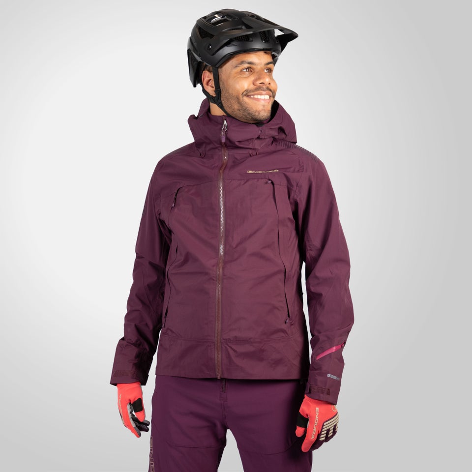 Men's MT500 Waterproof Jacket II - Aubergine