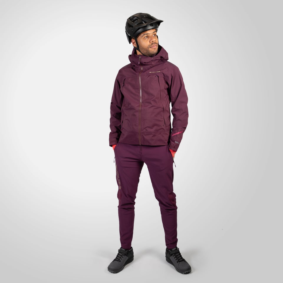 Men's MT500 Waterproof Jacket II - Aubergine