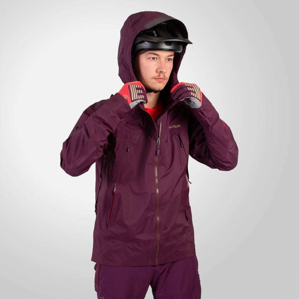 Men's MT500 Waterproof Jacket II - Aubergine