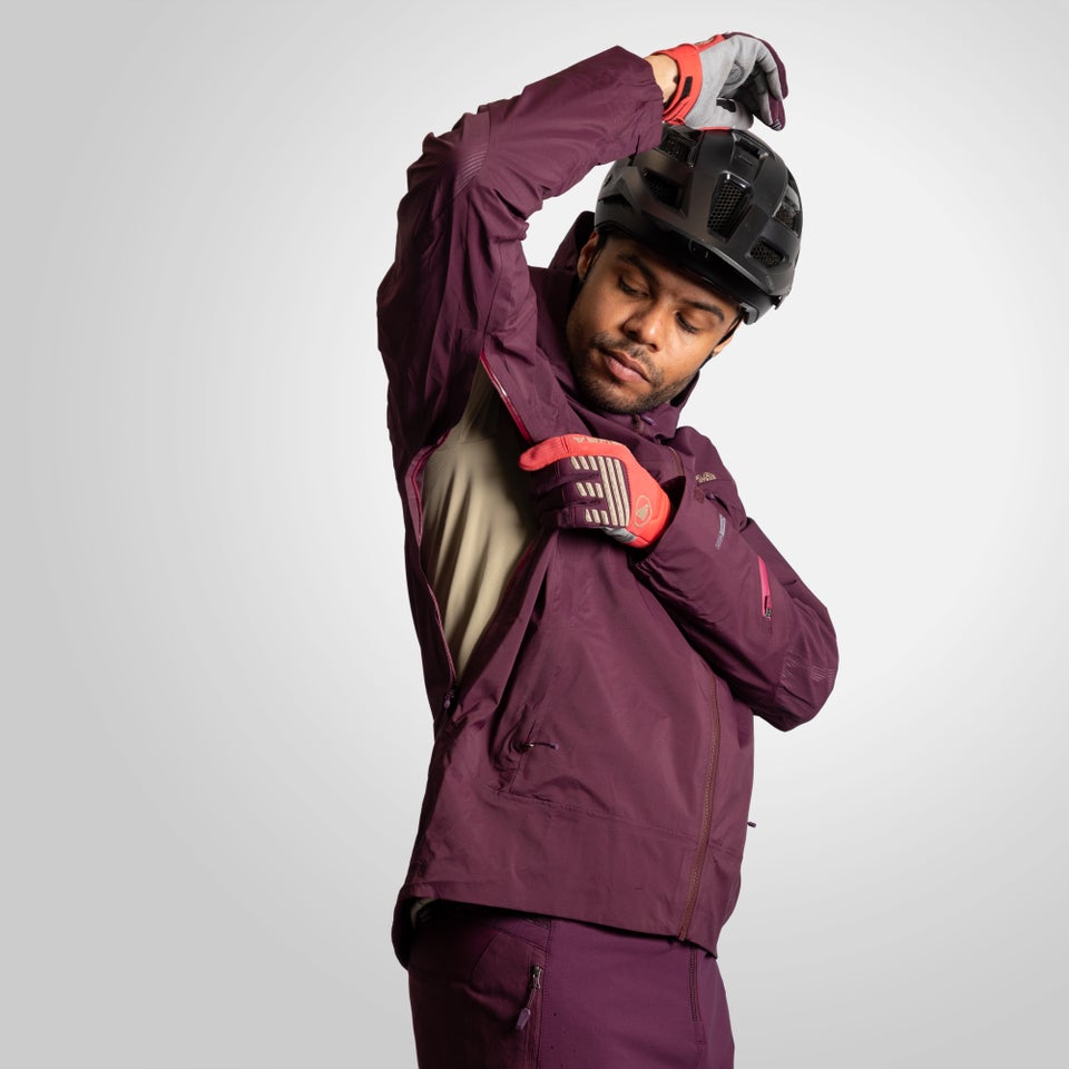 Men's MT500 Waterproof Jacket II - Aubergine