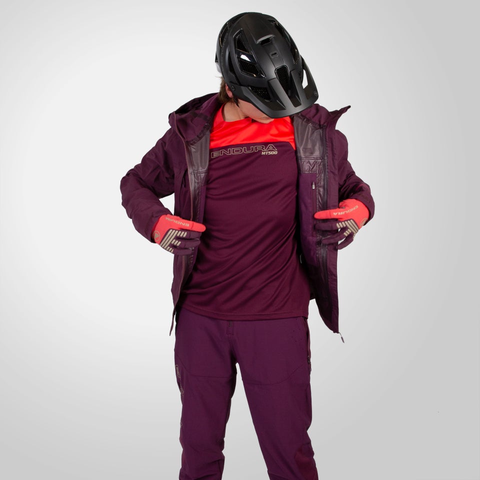 Men's MT500 Waterproof Jacket II - Aubergine