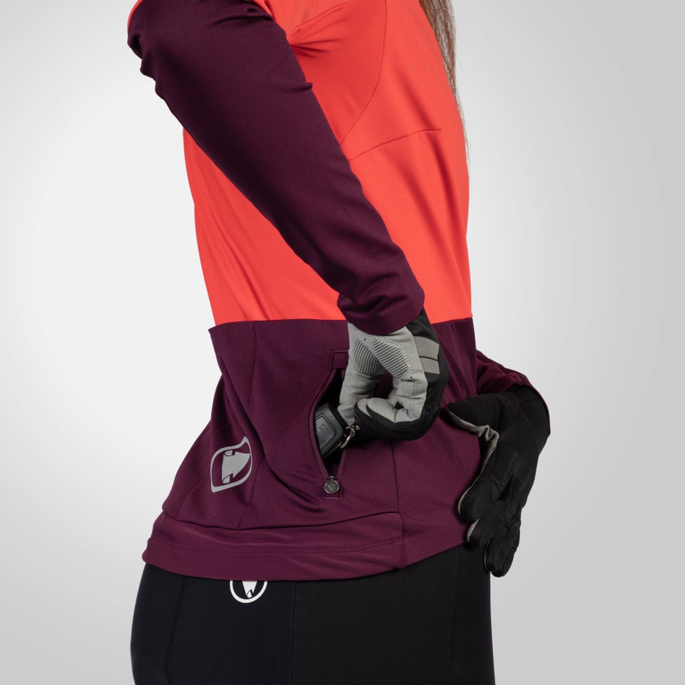 FS260-Pro Jetstream Trikot (langarm) für Damen - Aubergine