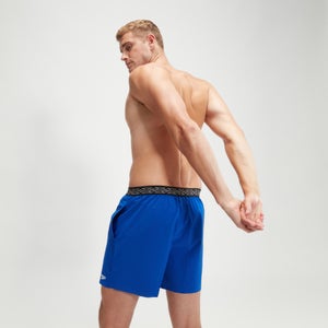 Bedruckte HyperBoom Band-Schwimmshorts 40 cm für Herren Blau