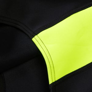 Maillot de bain thermique sans manches pour femmes Noir/Jaune