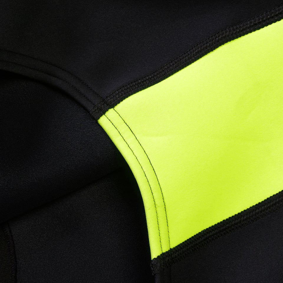 Maillot de bain thermique sans manches pour femmes Noir/Jaune
