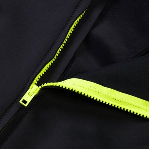 Maillot de bain thermique sans manches pour femmes Noir/Jaune