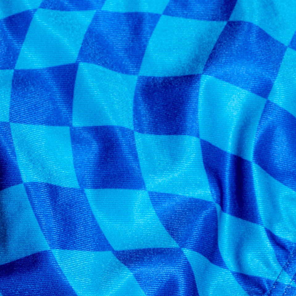 Jungen Club Training Badehose mit digitalem Allover-Print, 6,5 cm Blau