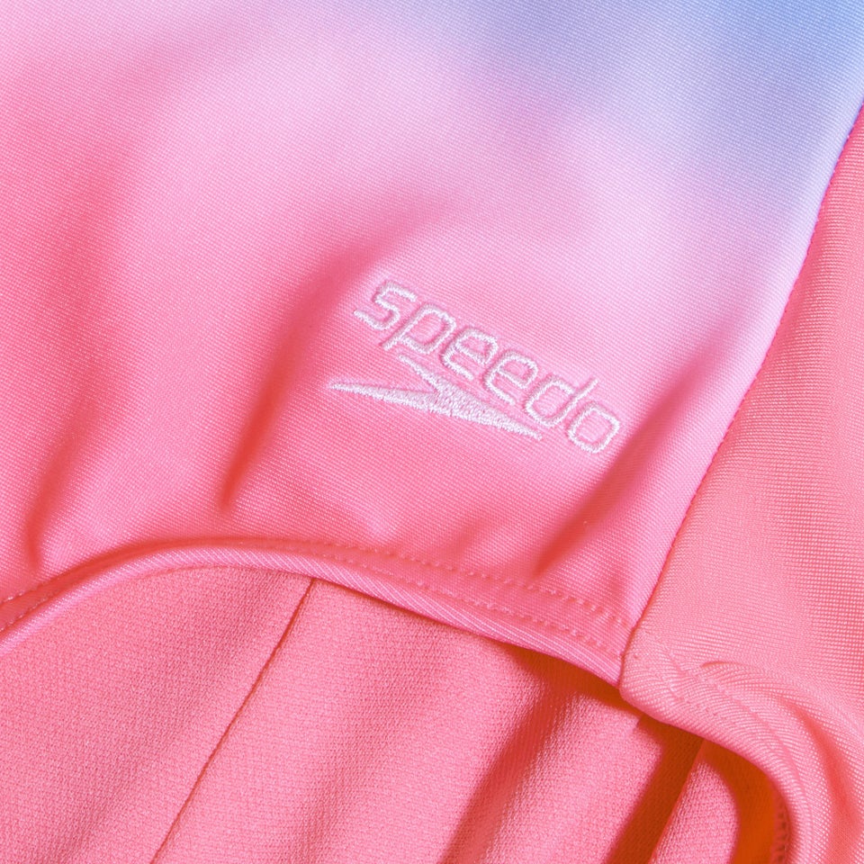 Bedruckter Hydrasuit für Mädchen Pink/Blau