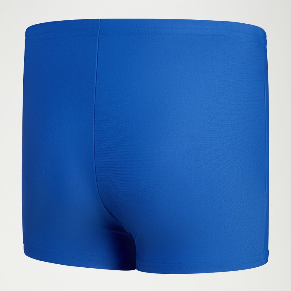 Bedruckte Aquashorts 33 cm für Jungen Blau/Weiß