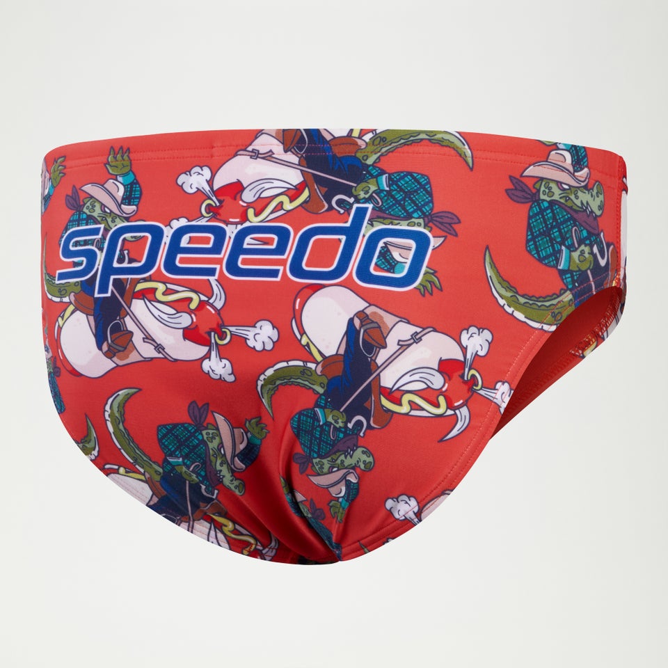 Slip de bain Homme Escape 5 cm rouge