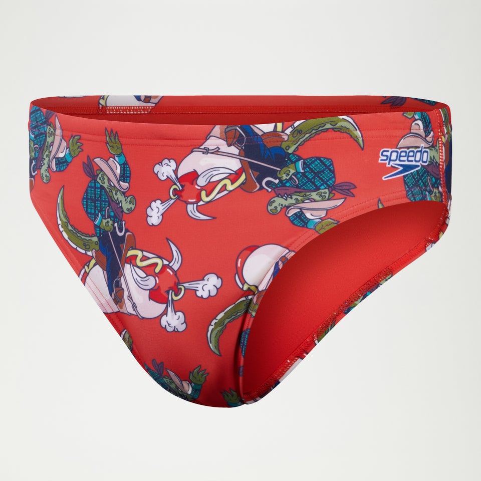 Slip de bain Homme Escape 5 cm rouge