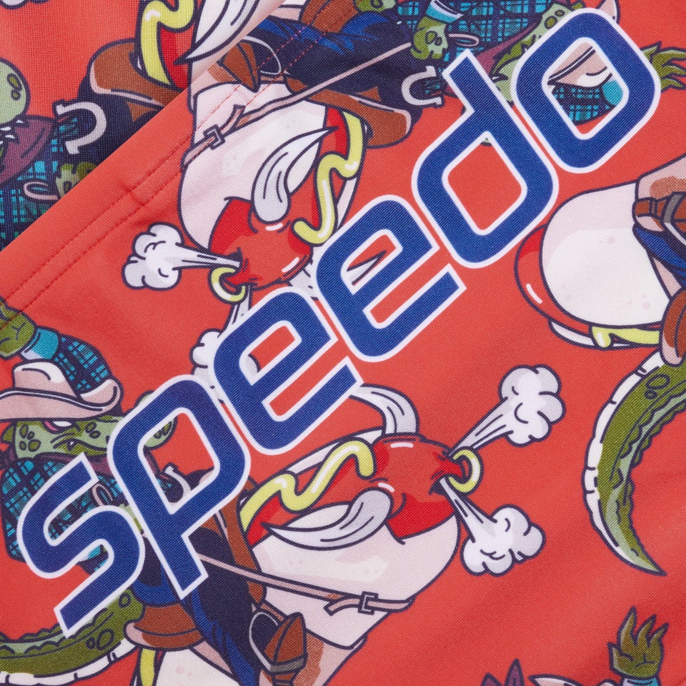 Slip de bain Homme Escape 5 cm rouge