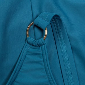 Women's Shaping V Neck Swimsuit Teal