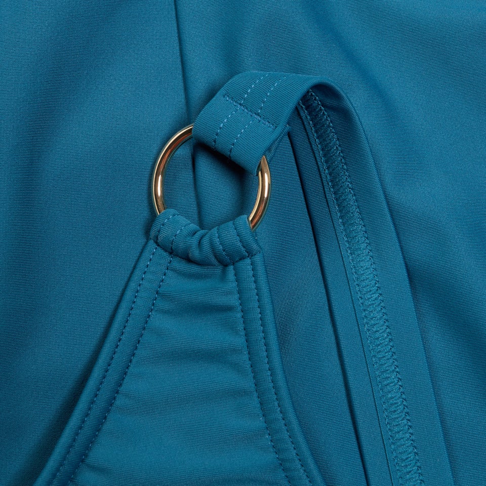 Women's Shaping V Neck Swimsuit Teal