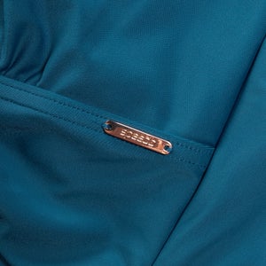 Women's Shaping V Neck Swimsuit Teal