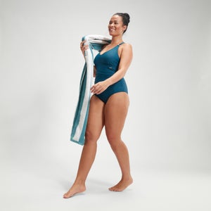 Women's Shaping V Neck Swimsuit Teal